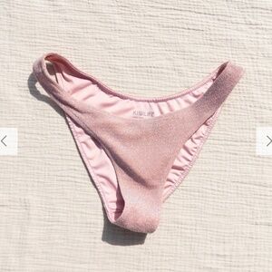 Kinilife Pink Glimmer Curve Brief Swim Bottom